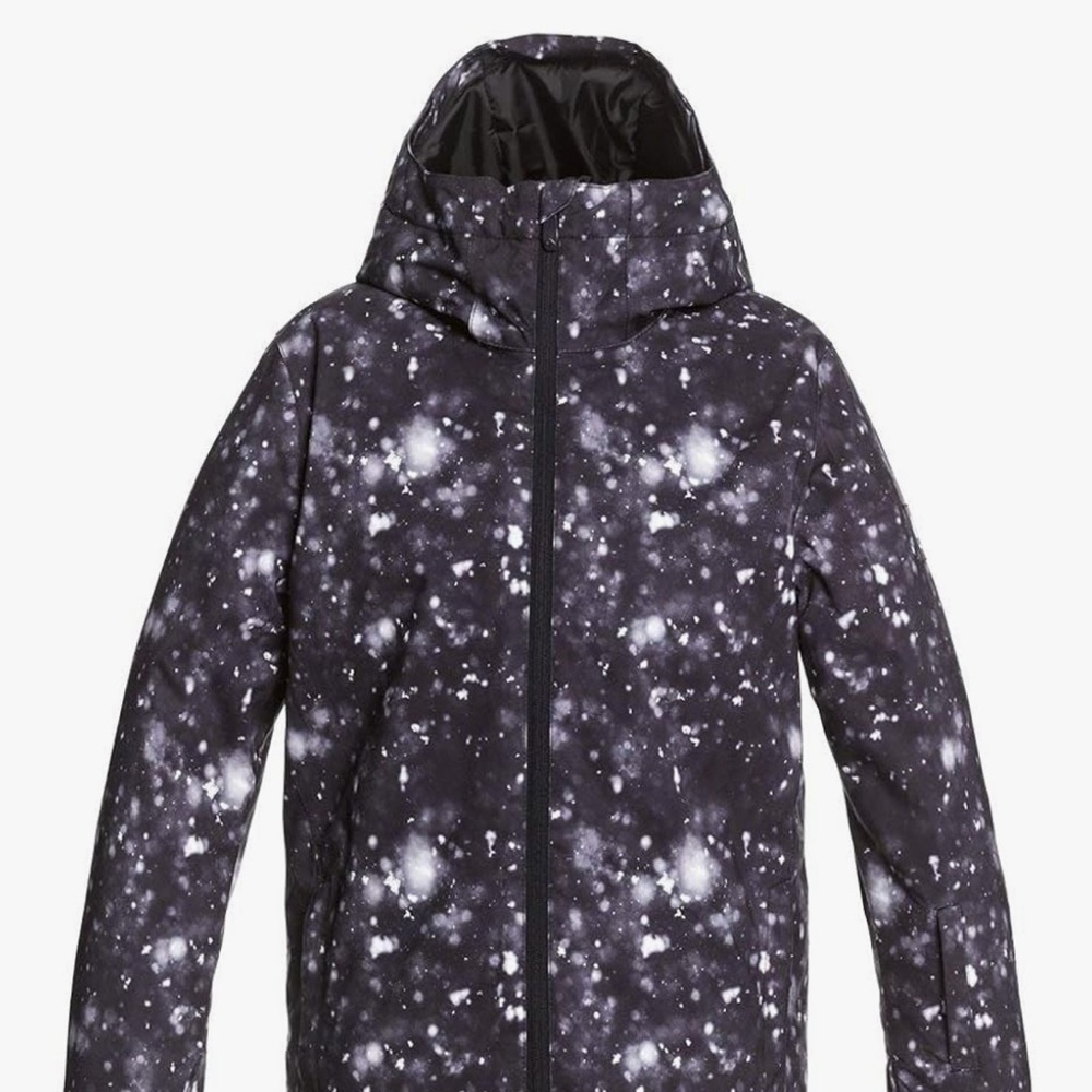 Quiksilver Cosmic Black and White Kids Ski/Snow Jacket